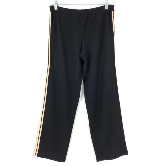 Chanel Women's Apx Sz M Cashmere Lounge Pant Elastic Waist Solid Black *READ - Picture 2 of 8